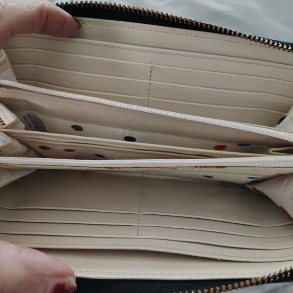 Kate Spade Black Zip-Around Wallet - Picture 2 of 9